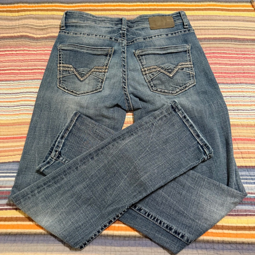 BKE Alec Mens Straight Leg Jeans‎ 30x32 Medium Wash Stretch Repreve Denim